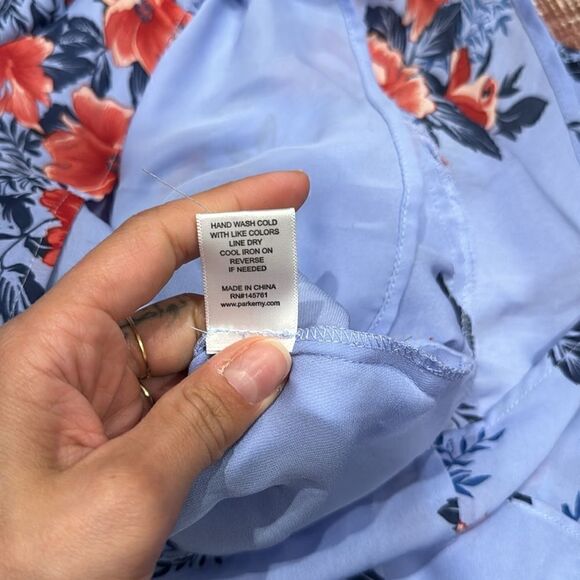 Parker Blue Shioban Strapless Printed Romper - Picture 6 of 6